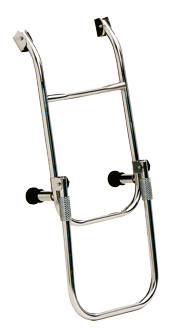 Stainless Steel Bathing Ladder, 3-Steps, With Adjustable Transom Support, Unfolded 260x700mm, Tube &Oslash;20mm - C7074 - C7074