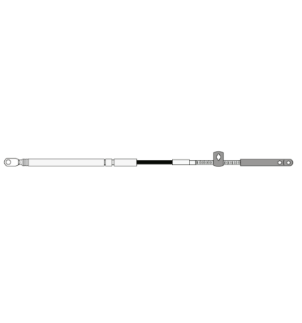 Controlkabel 'Xtreme' CCX189 voor Mercury Gen 2