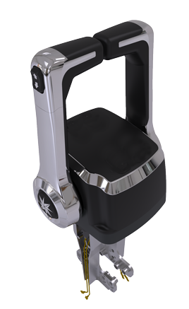 Seastar Xtreme Dual Top Mount Control, Chrome , Trim switch (No Neutal Interlock on Handle) - Chx8241 72dpi - CHX8241