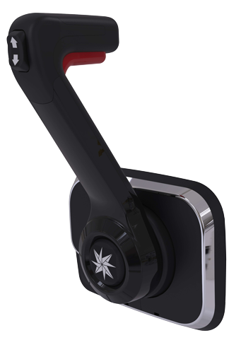 SeaStar Xtreme Side Mount Control, Black (no Cut Off Switch) - Chx8554p iso 72dpi - CHX8553