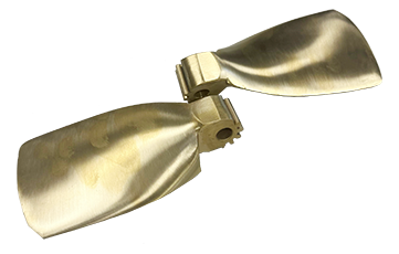 Klapschroef  Brons 15" x 07" links (exclusief naaf) - Kl1507l - KL1507L