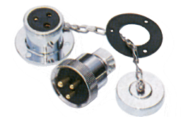 Messing-verchroomde waterdichte connector, 5A, 4-pins, compleet met deksel - L0611536 72dpi - 9078467