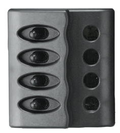 Plastic Circuit Panel, 12v, 110x100mm, 4-Position, Without Fuses With Led-Indicators - L0612054 72dpi - L0612054