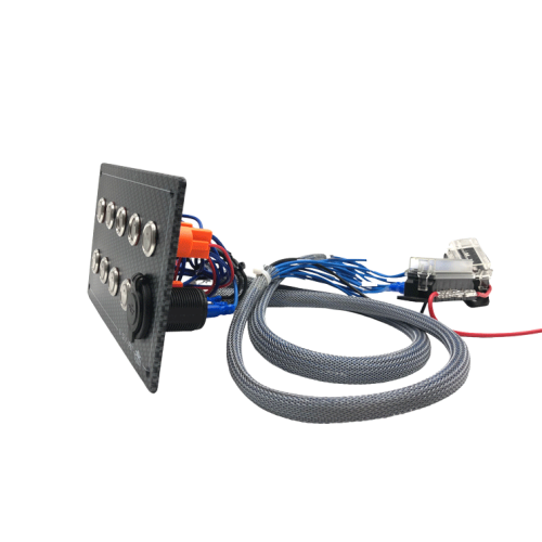 Set van 24 labels voor schakelpaneel, Carbon-look polycarbonaat - L0700024 1 - L0700024