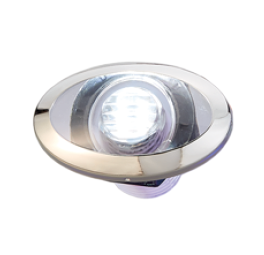 LED loopverlichting met RVS ring, 12V/0.4W, wit, ovaal, 2x0.2W SMD 2835 LED, 53.4x33mm - L1902162 72dpi wit - L1902162