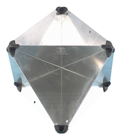 Aluminium radarreflector, opvouwbaar, 510x340x340mm, echo-oppervlak: 12m&sup2;, 1100gr - L3400046 72dpi - L3400046