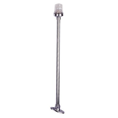 Rondschijnend toplicht, telescopisch, 12V/8W, 360&deg;, RVS-huis met heldere lens, H=254mm - L4400101 - L4400101