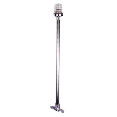 Rondschijnend toplicht, telescopisch, 12V/8W, 360&deg;, RVS-huis met heldere lens, H=610mm - L4400102 72dpi - L4400102