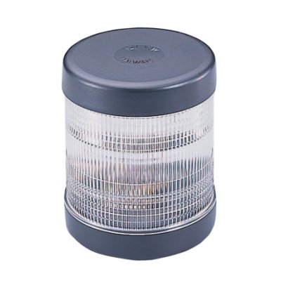Rondschijnend toplicht, 12V/6W, 360&deg;, zwart kunststof huis met heldere lens - L4400161 72dpi - L4400161