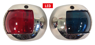 LED positielantaarn, Luxe RVS 316, rood, 112.5&deg; - L4400170 - L4400170