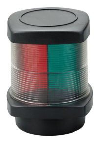 Positionslaterne, 3-Farben 12v/10w, 2x112,5&deg;/1x135&deg;, 1nm, Schwarzes Geh&auml;use, Rote/Gr&uuml;ne/Klare Linse - L4400238 1 - L4400238