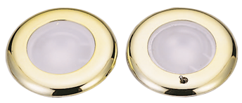 Kunststof LED-Plafondlamp met chromen ring, &Oslash;77.2mm, inbouw, 12-24V/1,8W, warm white - L4400251 72dpi - L4400251