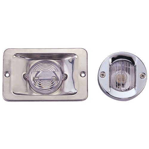 Heklicht, rechthoekig, 12V/8W buislamp, 135&deg;, RVS huis met heldere lens, 131x85x34mm - L4400345 72dpi - L4400345