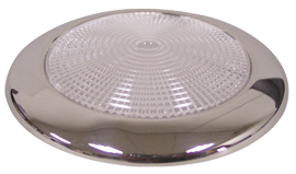 RVS LED-plafondlamp, opbouw, 12V, Top LED 1W, 50.000 uur, H=11mm, warm white - L4400601 72dpi - L4400601