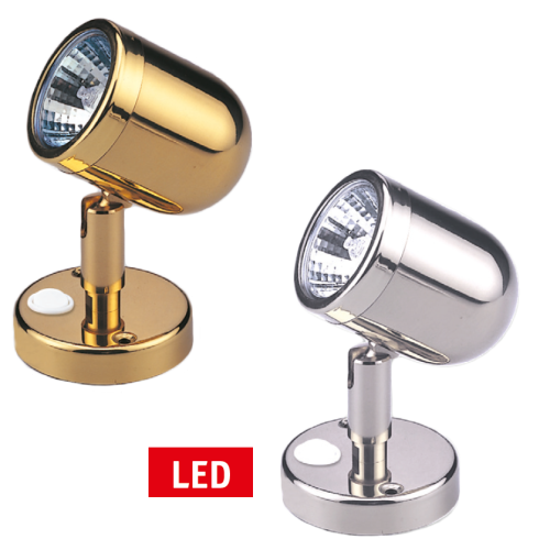 LED wand-leeslamp (mini), Messing, 12V, LED 12x 5&Oslash;, H=109mm - L4400922 - L4400922