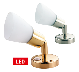 LED wandlamp, verchroomd, 8-30V/3,1W, LED 1x 3W, H=153mm - L4400926 - L4400936