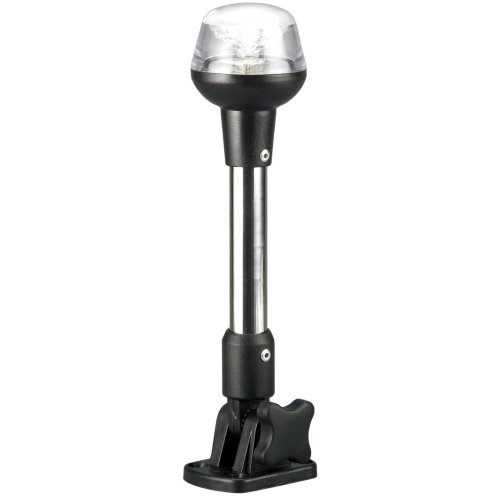 Led All-Round Light, 12v, 360&deg;, Led 1x 0,5w, Black Housing, H=241mm - L4401126 - L4401126