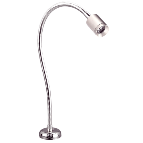 Flexible Led Chart Light, Chromed Brass, 8-30v/1,2w, Led 1x 1w, Warm White, With Switch - L4401325 72dpi - L4401325