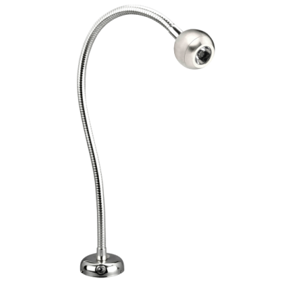 Flexible Led Chart Light, Chromed Brass, 8-30v/1,2w, Led 1x 1w, Warm White, With Switch - L4401326 72dpi - L4401326