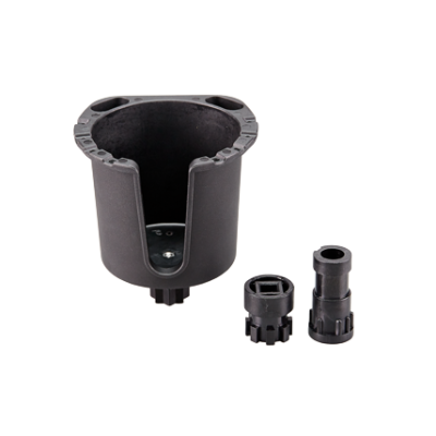 Nylon drankhouder, niet klapbaar, zwart, railingmontage, incl. 3 adapters - N0154102 72dpi - N0154102