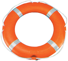 Annular Lifebuoy Model 'Taurus', 750x450mm, Orange With Reflective Tapes - N1475045 72dpi - N1475045