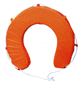Reddingsboei model 'Commodore', hoefijzer, oranje - N1555001 1 - N1555001