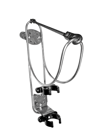 Niro Rettungsringhalterung Mit Halter F&uuml;r Rettungslicht, Montage Auf Reling &Oslash;25mm Oder Trennwand - N1725520 72dpi - N1725520