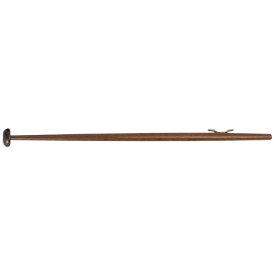 Gelakt houten vlaggenstok, L=600mm, &Oslash;28mm, voet &Oslash;22mm, met kunststof kikker - N2122060 72dpi - N2122060