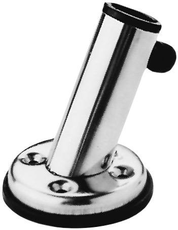 Stainless Steel Flag Pole Base With Deck Mount Base 45&deg;, Inner Size &Oslash;22mm - N2160000 72dpi - N2160000