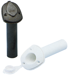 Kunststoff Einbau-Angelrutenhalter Mit Wasserdichter B&uuml;chse, L=230, Max. &Oslash;40mm, Wei&szlig; - N6693 w 72dpi - N6693/W
