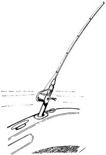 Kunststoff Einbau-Angelrutenhalter Mit Wasserdichter B&uuml;chse, L=230, Max. &Oslash;40mm, Schwarz - N6693 z 01 72dpi - N6693/Z