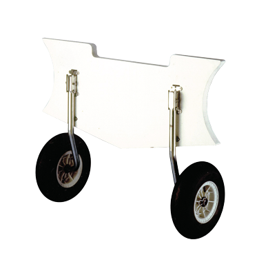 RVS transportwielen voor rubberboot, max. 150kg (niet klapbaar) - O0836062 - O0800080