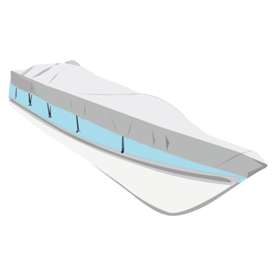 Dekzeil maat Maxi tender, zilvergrijs, bootlengte 300-360cm, bootbreedte 155-170cm - O2230360 72dpi - O2230360