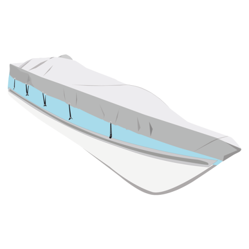 Dekzeil maat Maxi tender, zilvergrijs, bootlengte 300-360cm, bootbreedte 155-170cm - O2230360 72dpi - O2230360