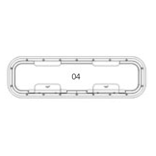 Go&iuml;ot Muggenhor voor patrijspoorten model 'Opal 04' - Opal satin openklapbaar04 1 - 73106621