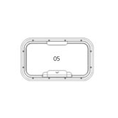 Go&iuml;ot Muggenhor voor patrijspoorten model 'Opal 05' - Opal satin openklapbaar05 1 - 73115848