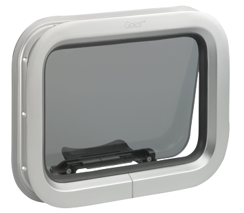 Go&iuml;ot Patrijspoort, openklapbaar, model 'Opal 05', voor wanddikte 5-33mm, buitenmaat 451x266mm - Opal satin openklapbaar2 - 73106930