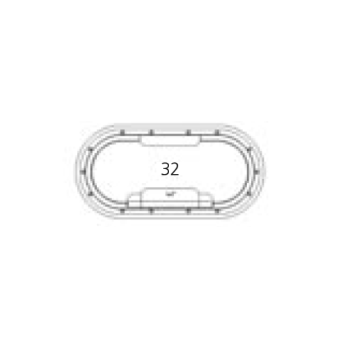 Go&iuml;ot Fly Screen For Portlights Model 'Opal 32' - Opal satin openklapbaar32 1 - 73106618