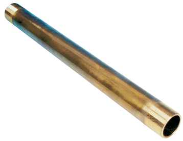 messing schroefaskoker &Oslash;50x43mm, L=2000mm, voor schroefas &Oslash;35mm (zonder schroefdraad) - Ot6335 72dpi - OT6335