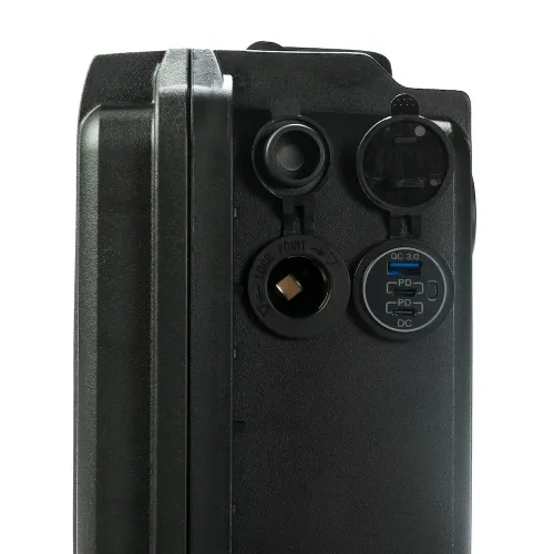 Rebelcell Outdoorbox 12.70 BT - Outdoorbox 1270 bt close up ports open - 900710654