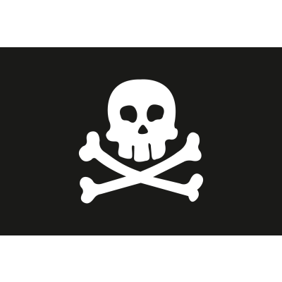 Piraten vlag 50x75cm - Pirat5075 72dpi - PIRAT5075