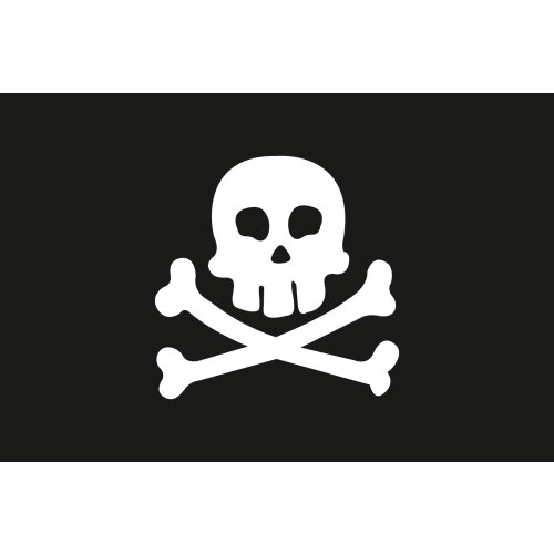 Piraten Flagge 50x75cm - Pirat5075 72dpi - PIRAT5075