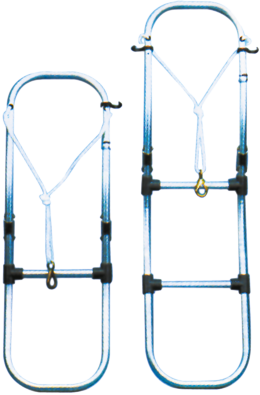 Aluminium zwemtrap voor rubberboot