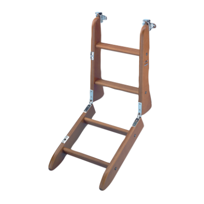 Holz-Badeleiter, 2+2 Mit Rutschsicheren Stufen, L=900mm - S1400004 72dpi - S1400004