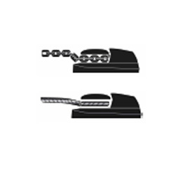 Ankerwinde Horizontal, Modell 'St Tropez', 8mm, 12v, 800w, Ohne Spillkopf - Samen ketting touw ankelier 1 - 72825