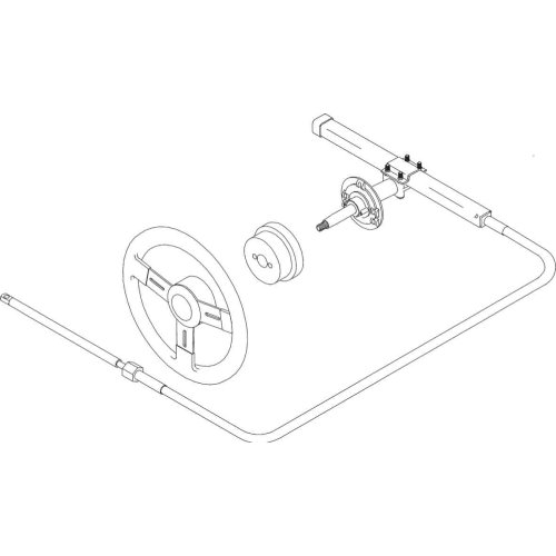 SeaStar 90&deg; Montageset voor stuurkop - Sb27150 72dpi - SB27150