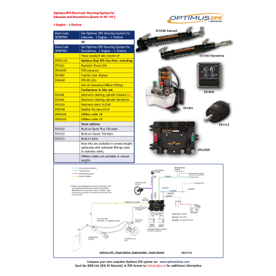 SeaStar Set Optimus EPS Inboard, 1 Motor & 1 Stuurstand - Seteps0607 - SETEPS06