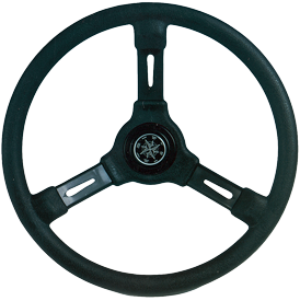 SeaStar Safe-T QC Stuursysteem met kabel 8' (2.44m) + Riviera stuur zwart - Ss13708 03 - SS13708/R