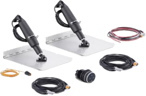 Seastar Trim Tab Set Stroke 5.7cm Actuator 29cm Standard Tabs 12"X12" - Stt3105r - STT3105R
