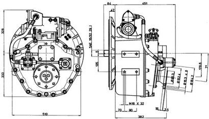 Technodrive hydraulische keerkoppeling TM1200A, R=2,30:1 - Tm1200a230 01 72dpi - TM1200A230
